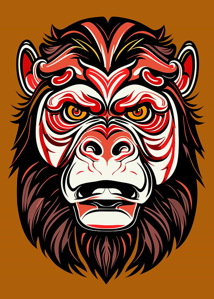 Gorilla illustration