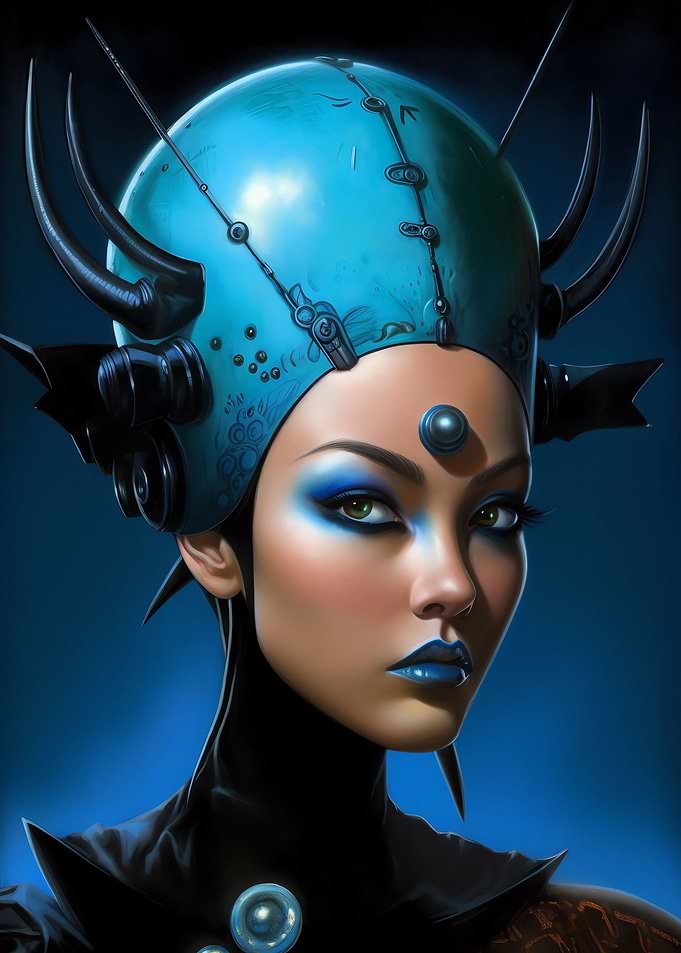 Retro Futurism Girl