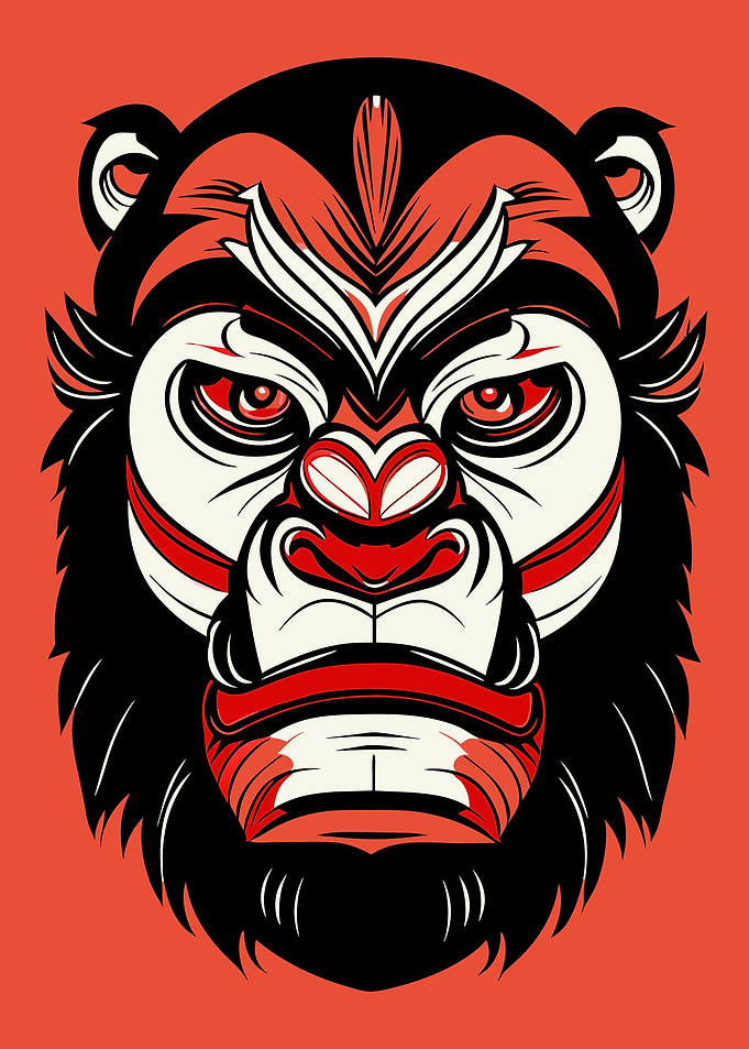 Abstract gorilla