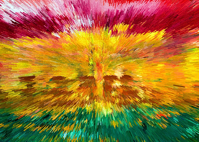 Abstract Acrylic Painting