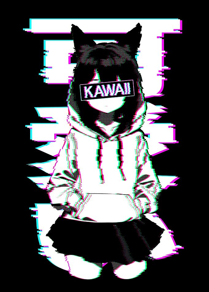 Glitched Kawaii Catgirl