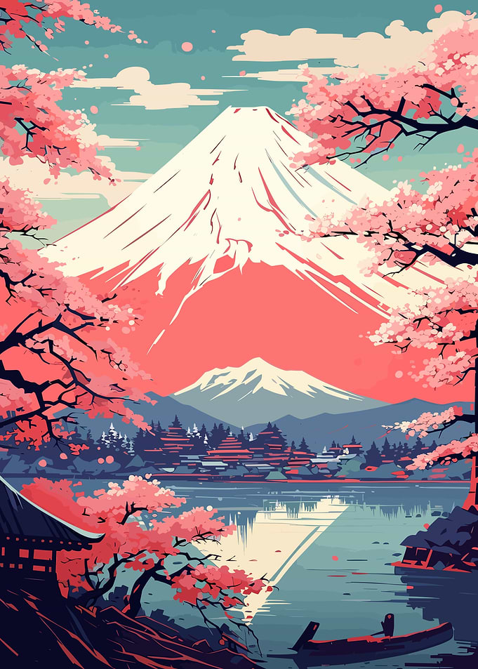 Japan River Village Fuji