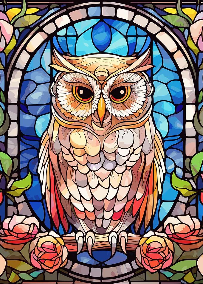 glass cute owl