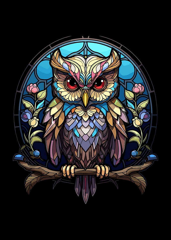 glass cute owl