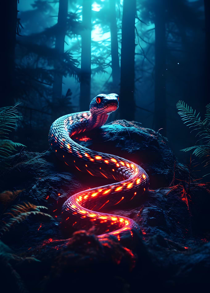 Bioluminescent Snake