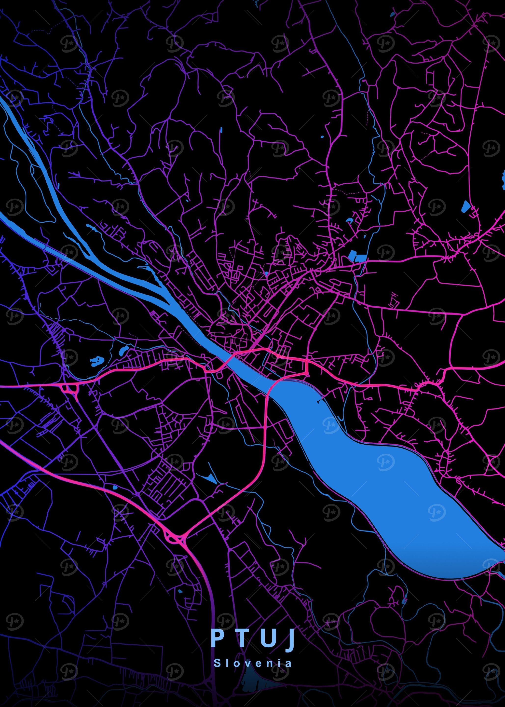 Ptuj Slovenia Map