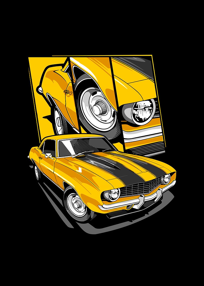 Classic Car Yellow
