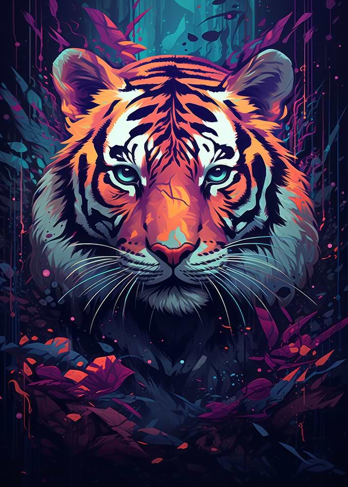 Tiger Abstract