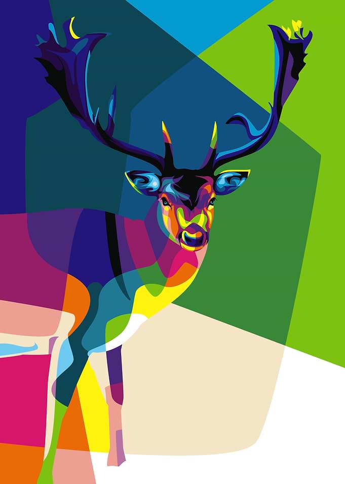 Deer Pop Art