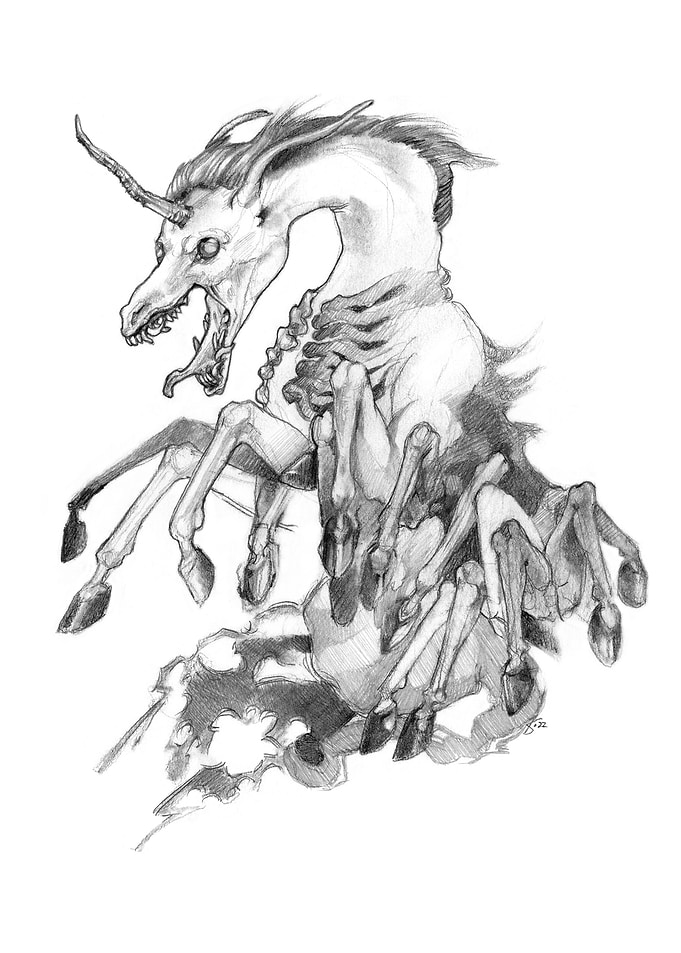 Demon Unicorn Dark Horse