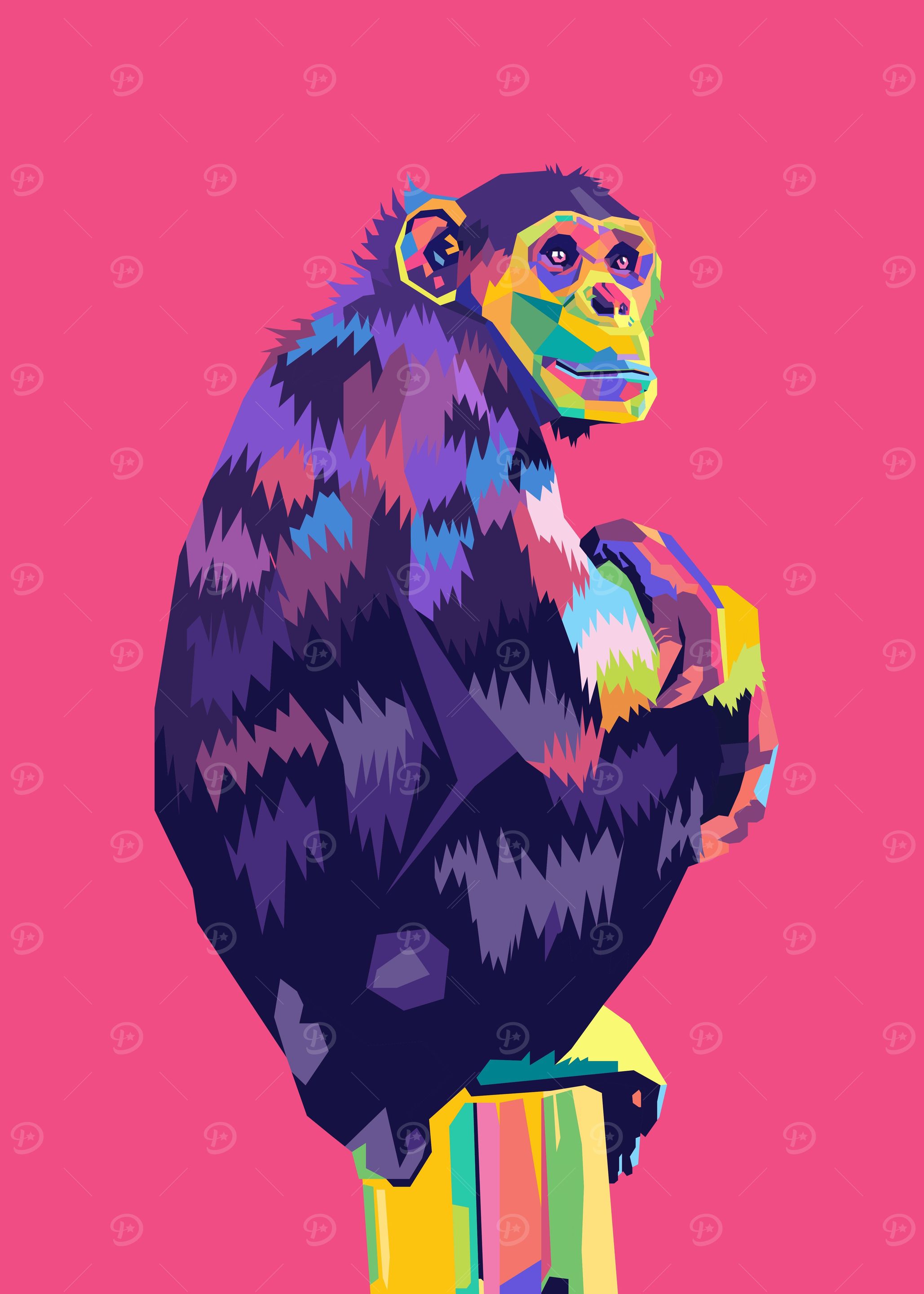 Monkey Pop Art