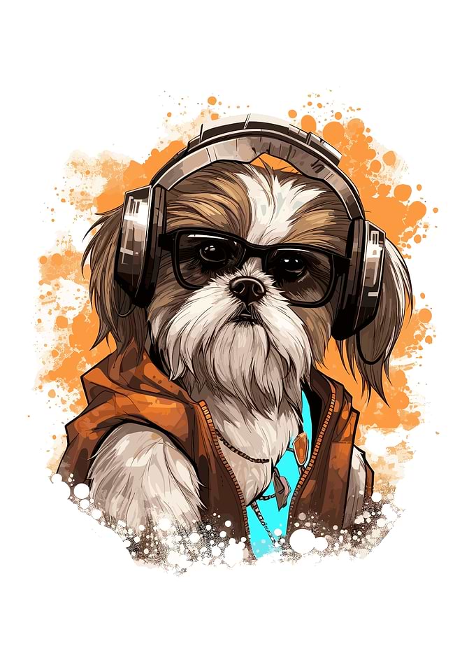 Dog Cute Colorful