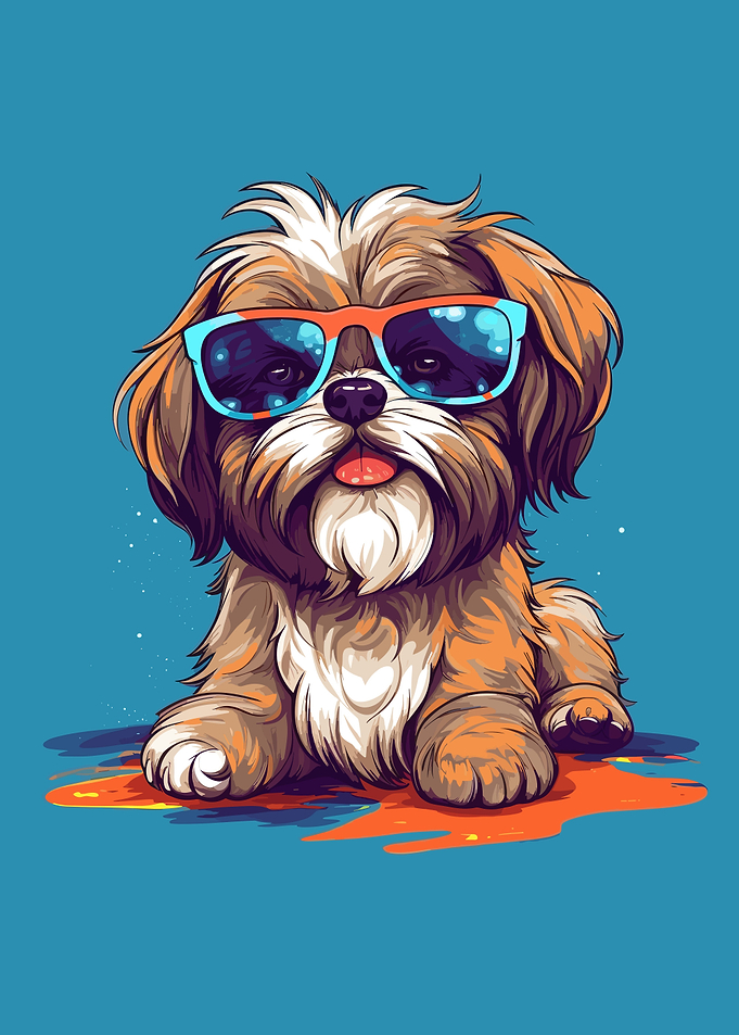 Dog Cute Colorful