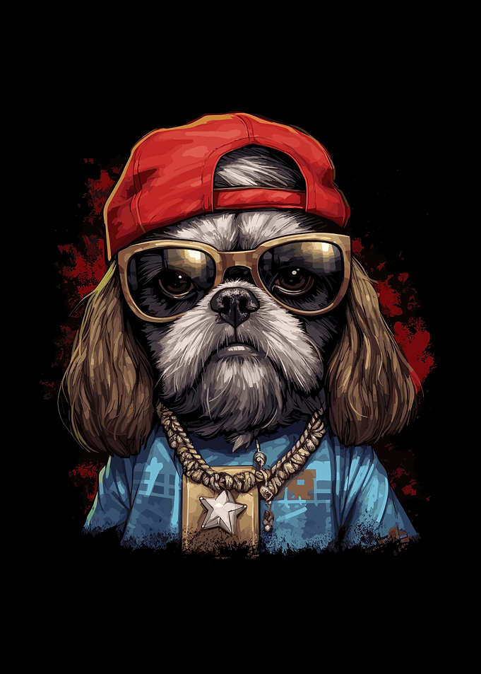 Dog Cute Colorful