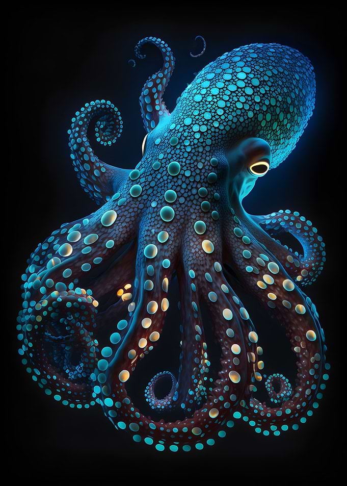 Bioluminescent Octopus
