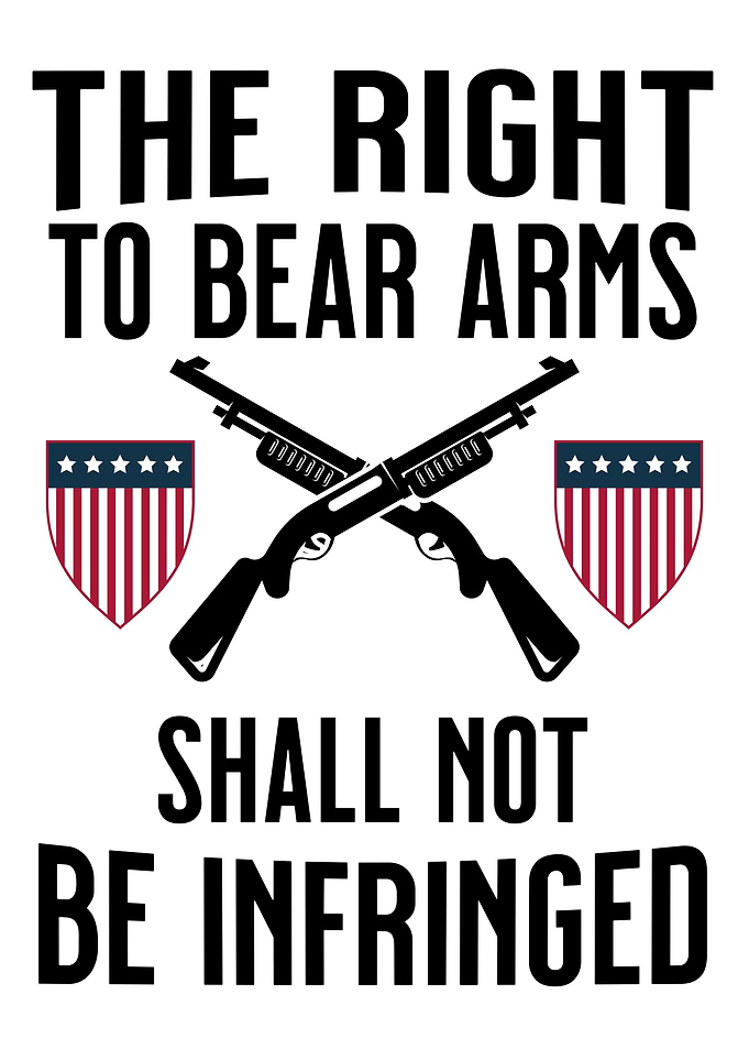 RIGHT TO BEAR ARMS SHIELD