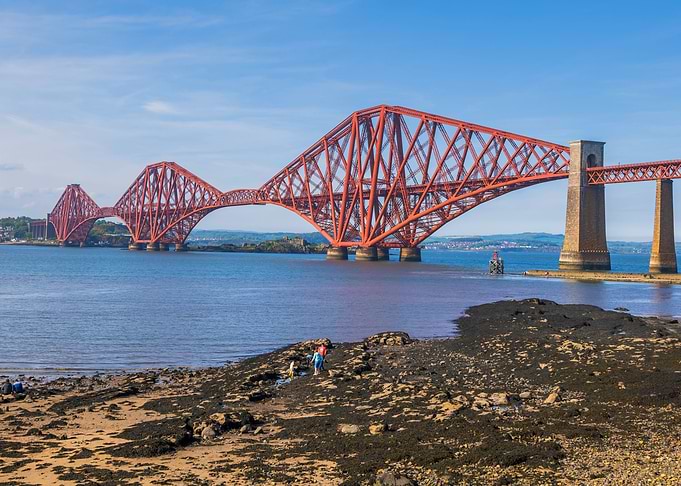 Forth Bridge In Scotland