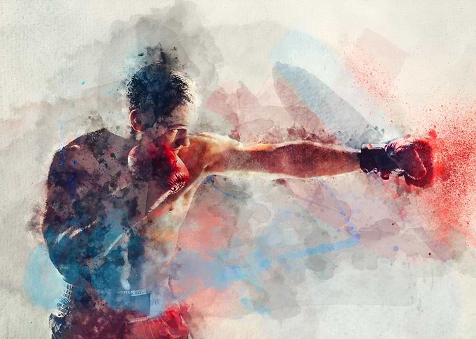 Watercolor Boxer
