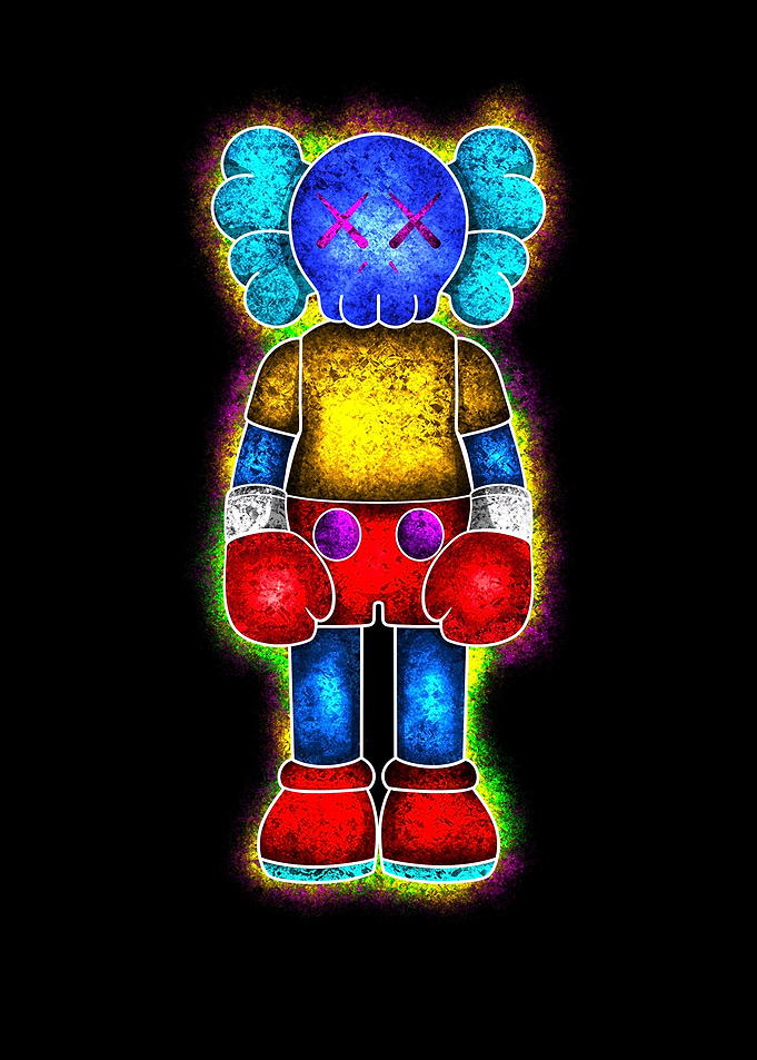 Kaws glitter