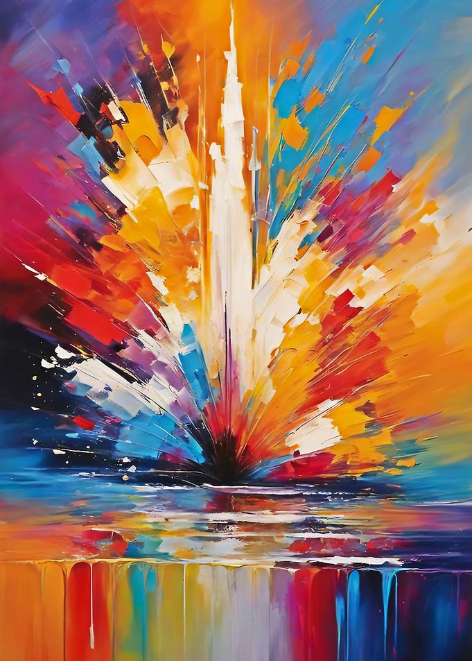 Fountain of Colorful Joy