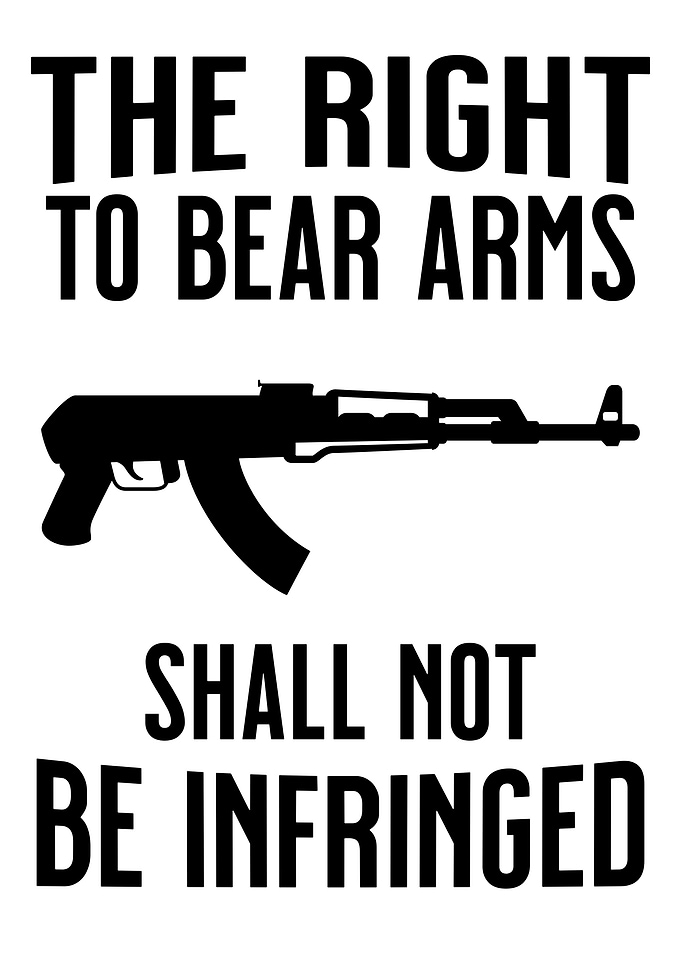 RIGHT TO BEAR ARMS GREY