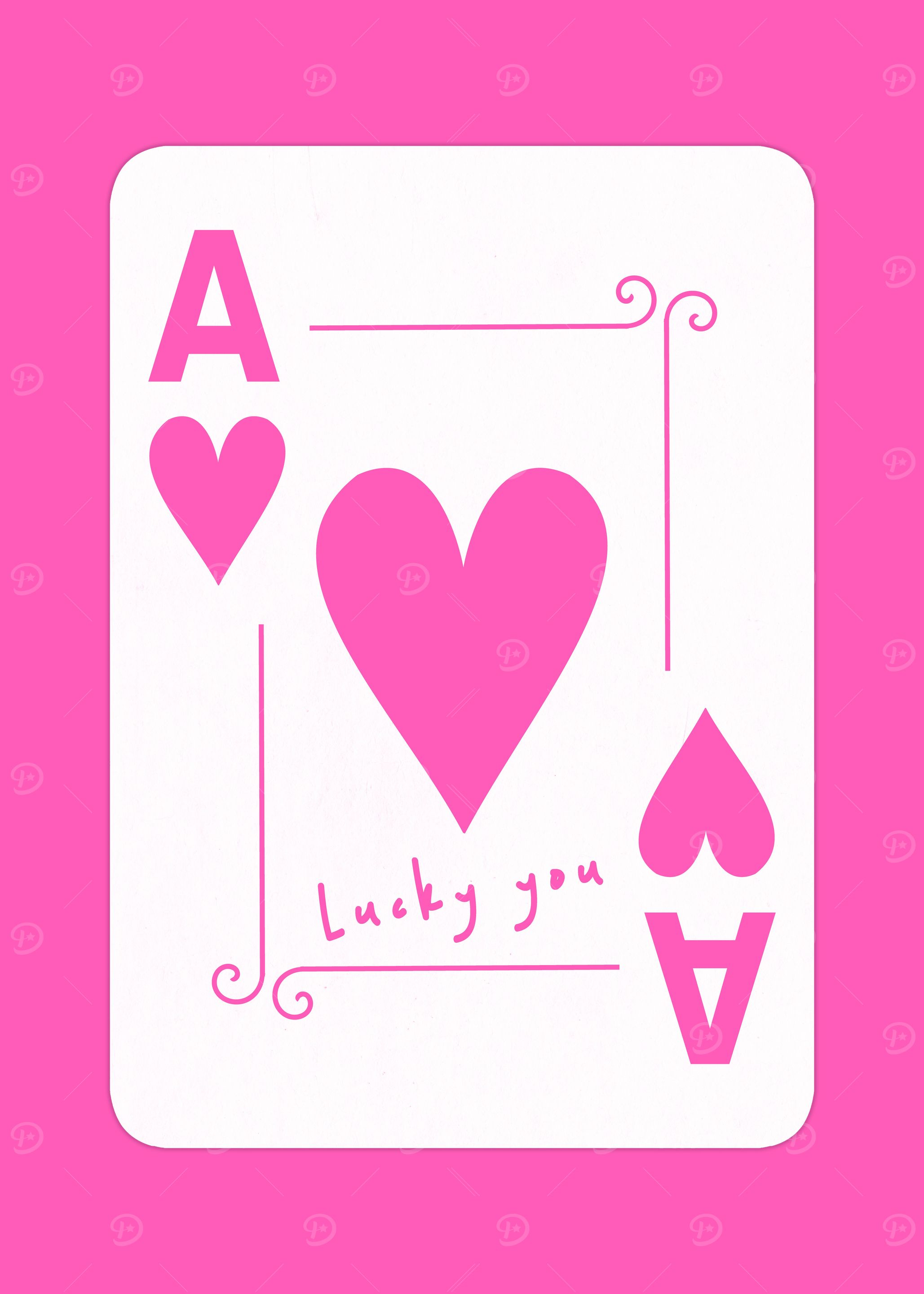 Pink Ace Card