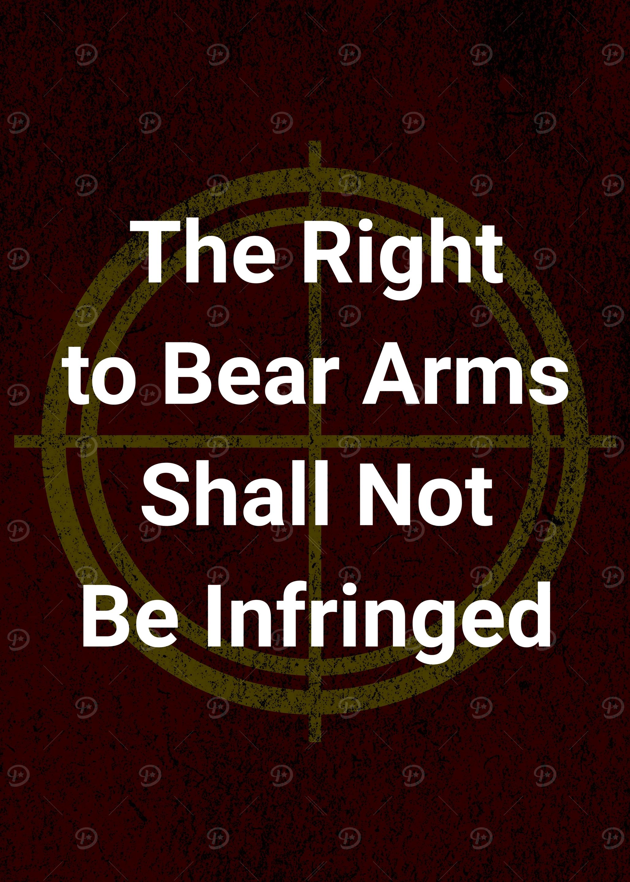 RIGHT TO BEAR ARMS MAROON