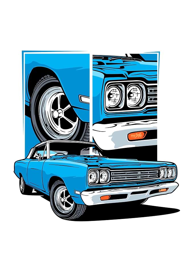 Classic Cars Blue