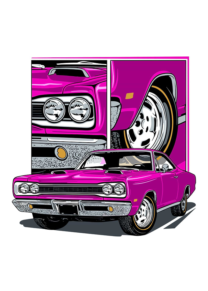 Classic Car Pink