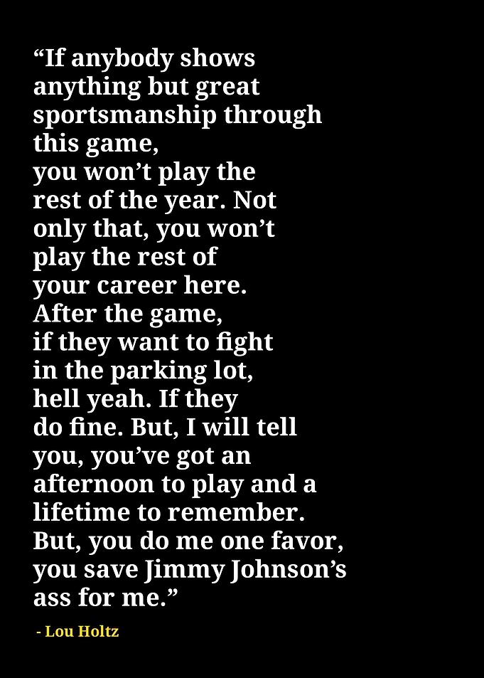 Lou holtz quotes