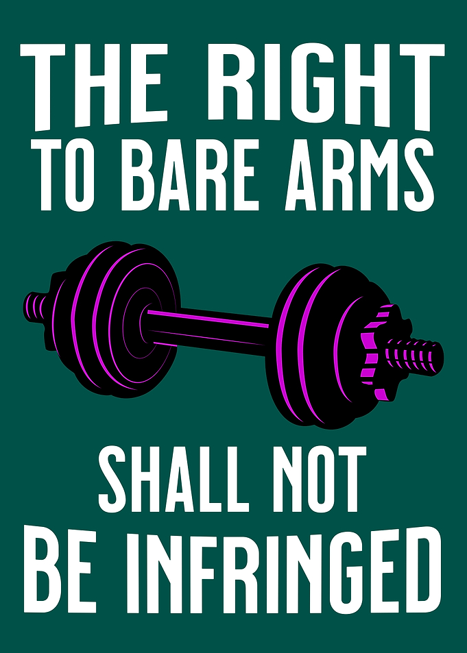 BARE ARMS FUNNY EXERCISE