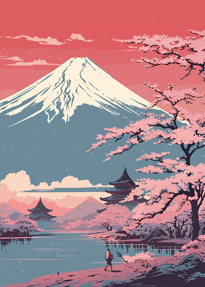 Japan Fuji River Shinto