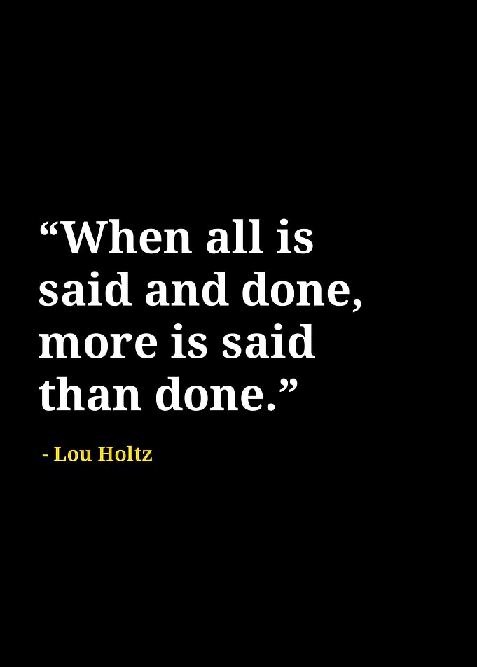 Lou holtz quotes