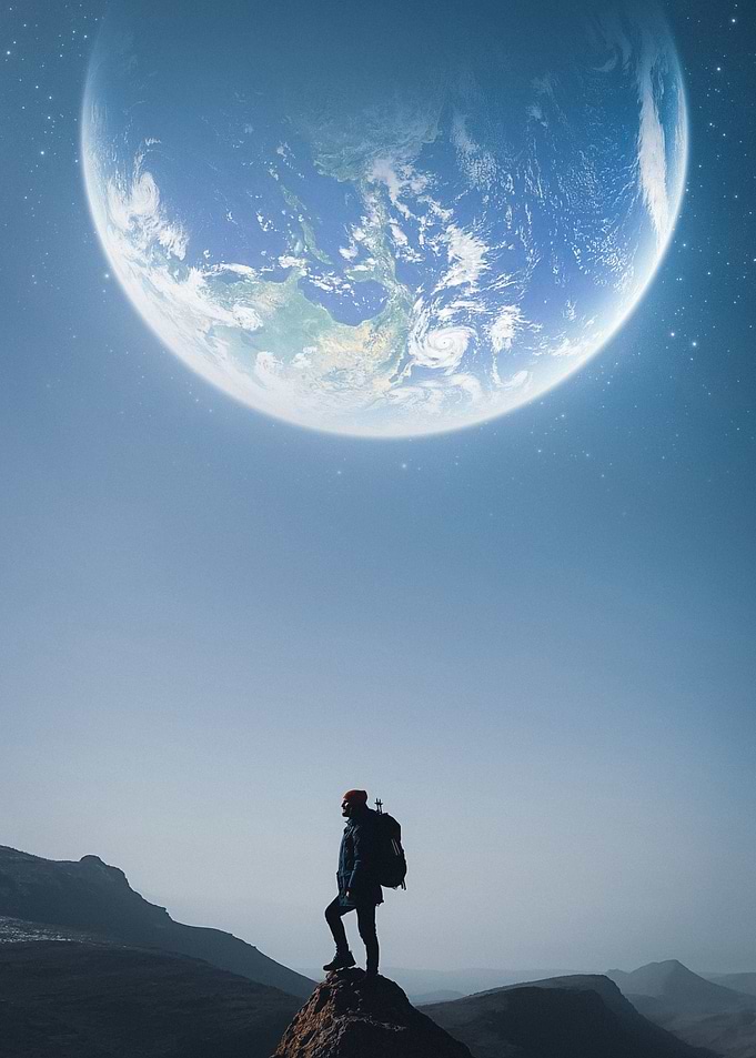 So close Earth