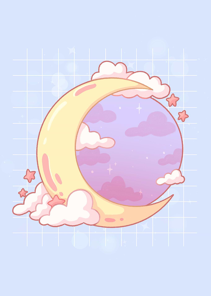 Magical Cloudy Moon
