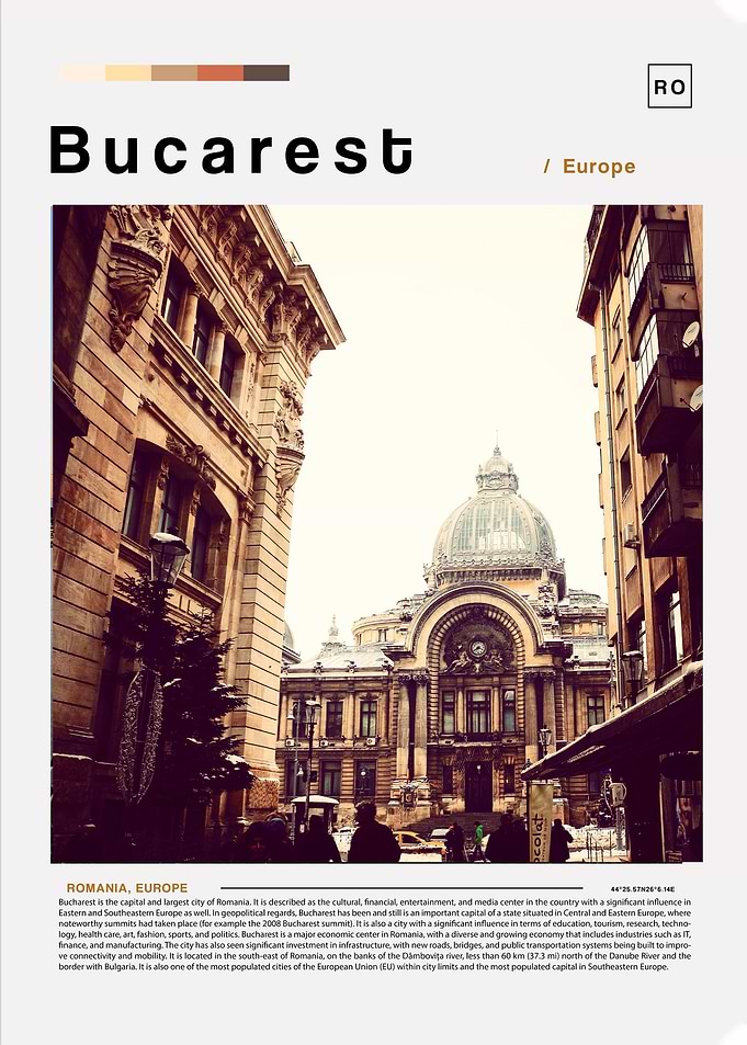 Bucarest Poster Landscape