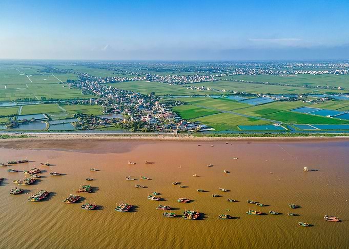 Colorful Coastal waters