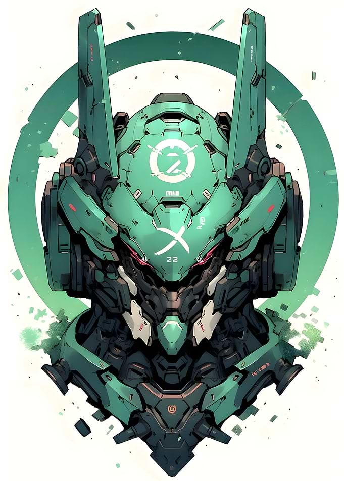 green robot
