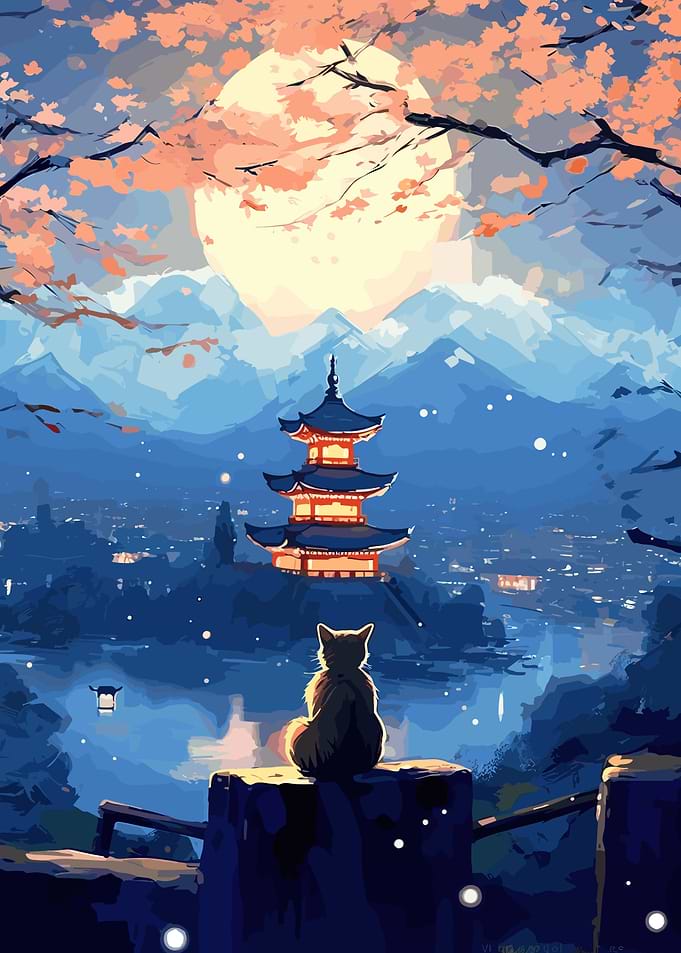 The Moon Night Cat Japan