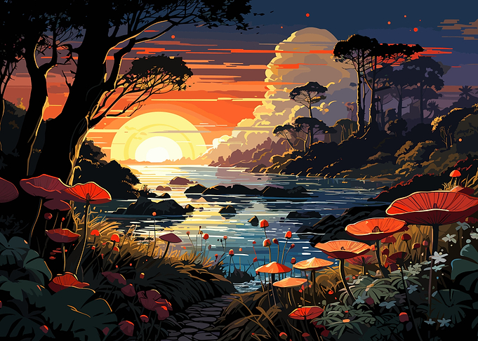 Sunset beach Landscape