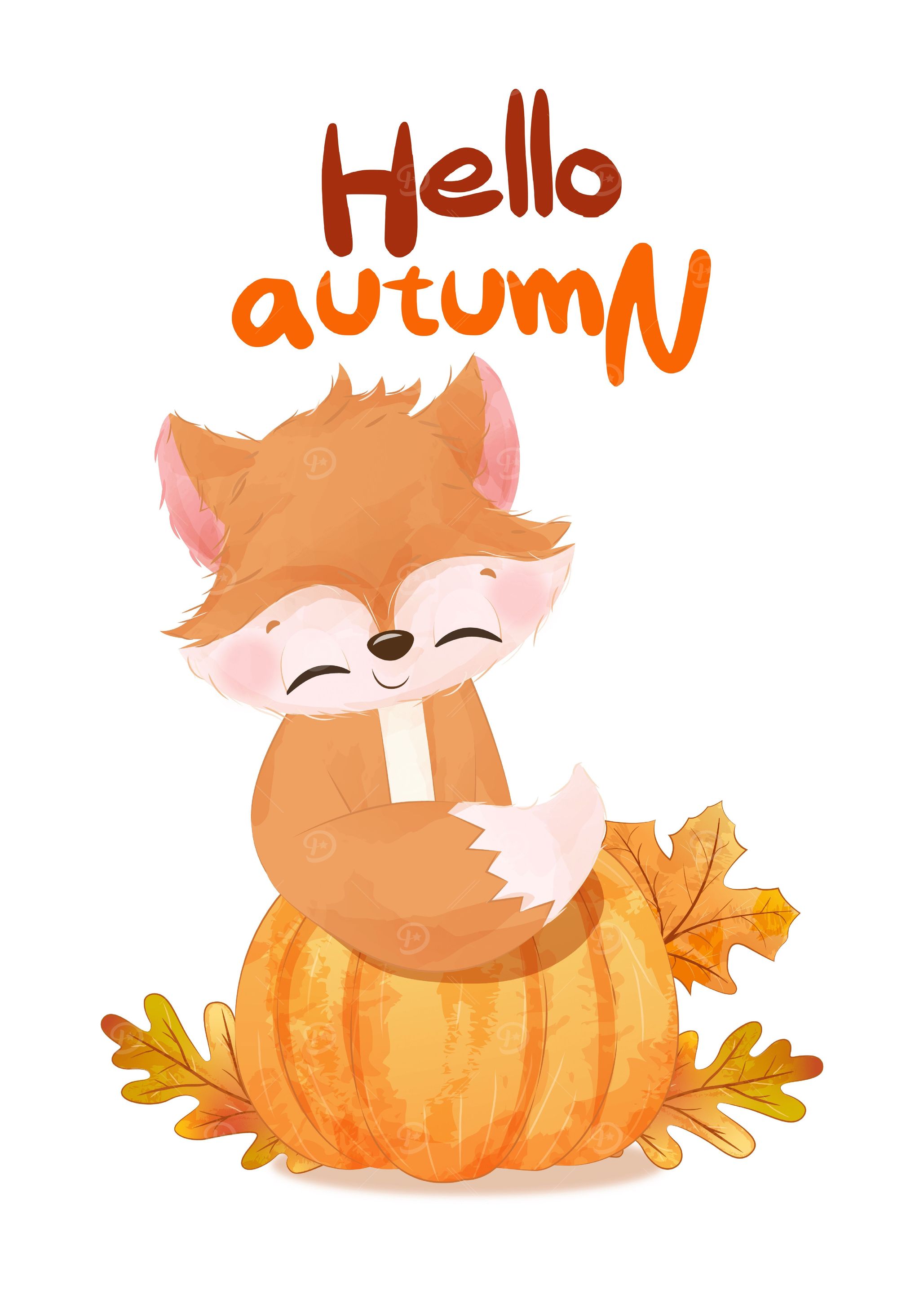 Cute Fox Watercolor