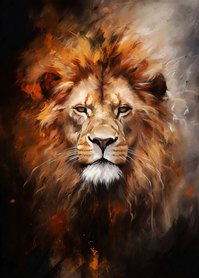 Lion Abstract