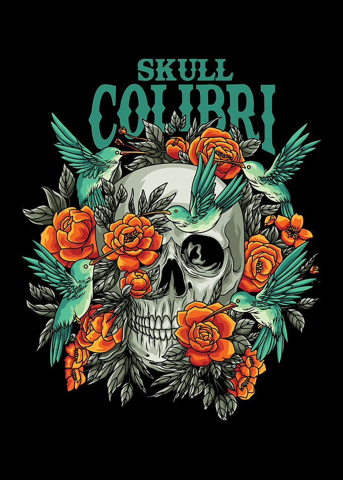Skull Colibri Text