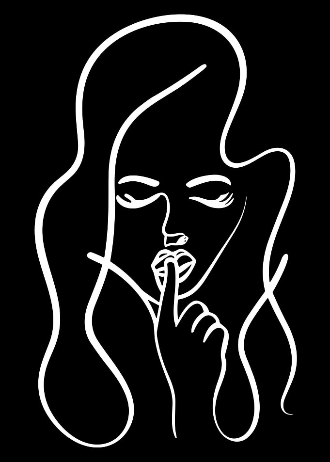 One Line Art Woman