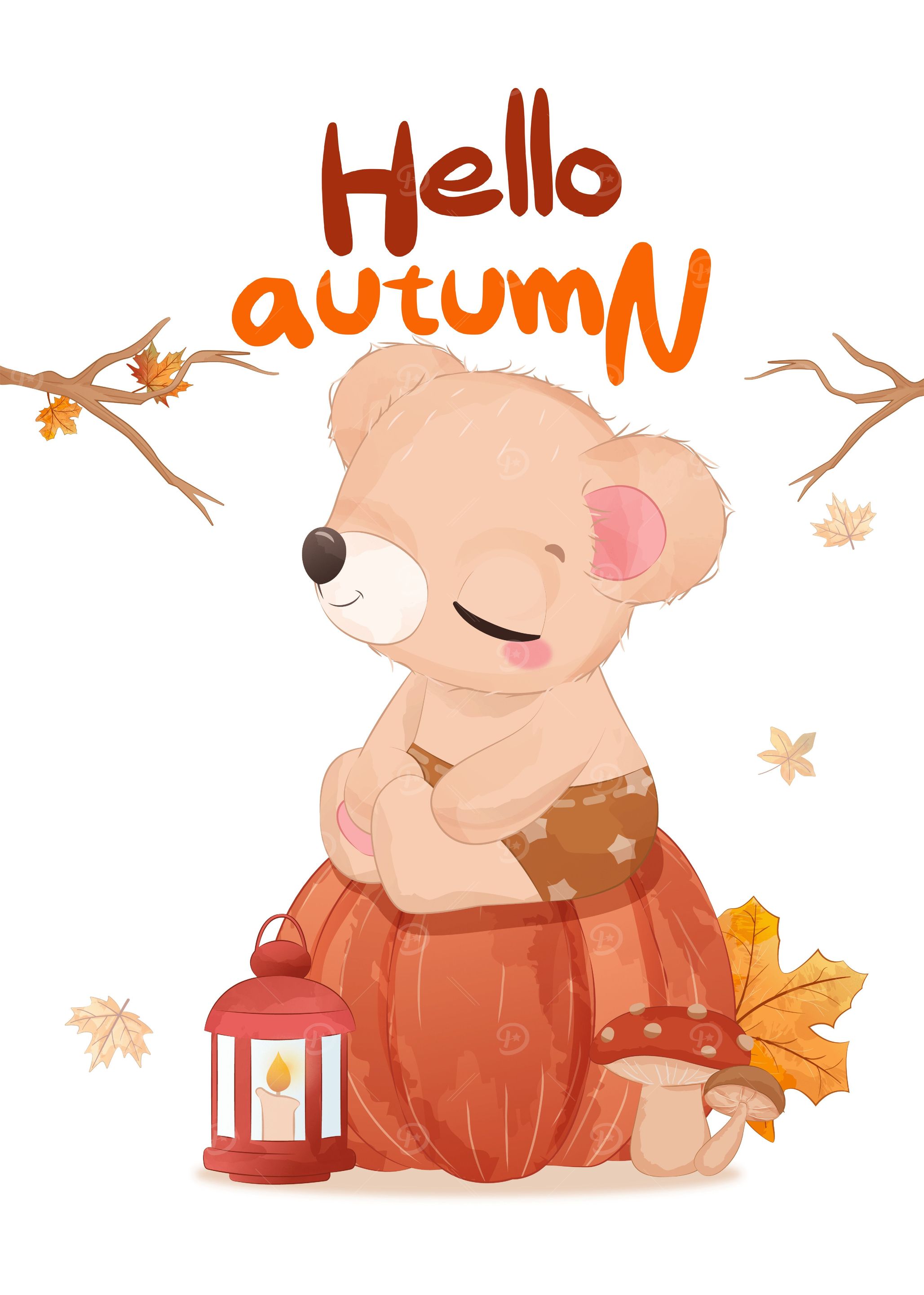 Bear and Pumpkin