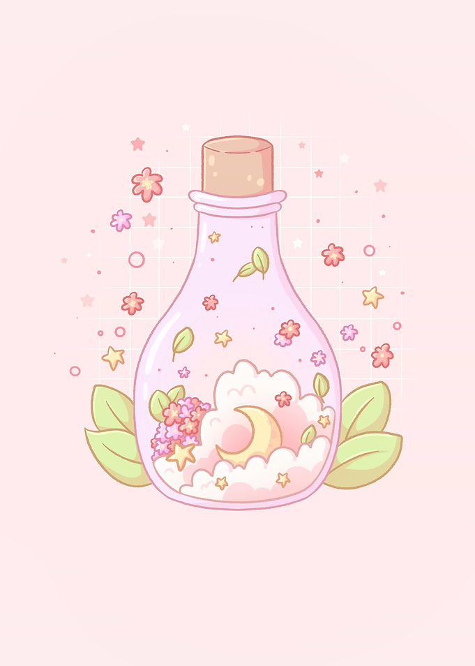 Moon and Star Magic Potion