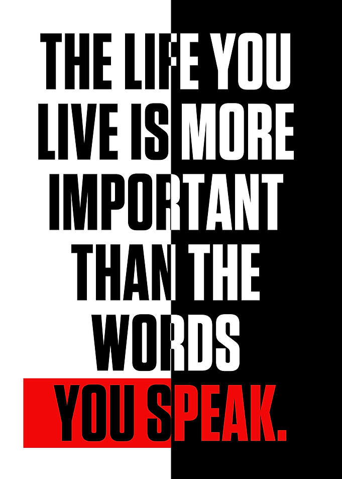 THE LIFE YOU LIVE IS MORE