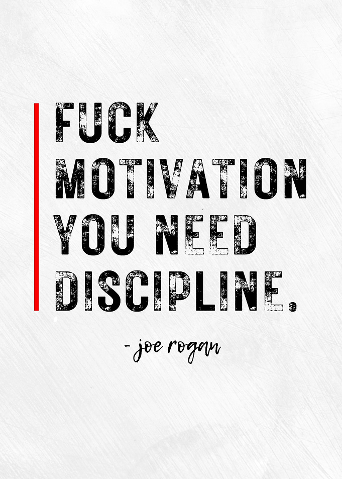 Discipline text art
