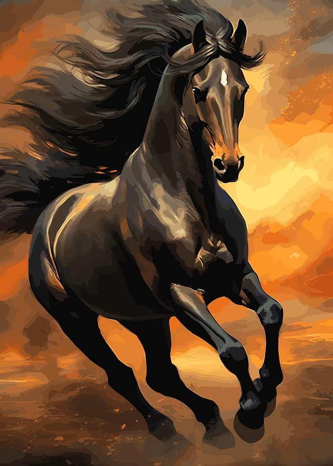 Horse Watercolors