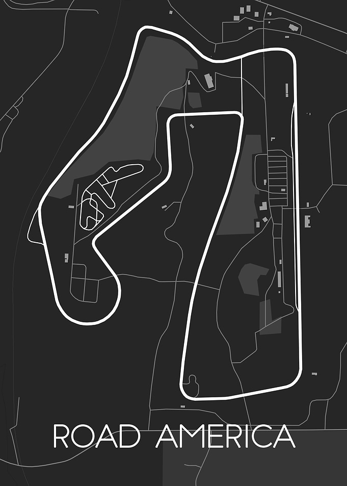 Road America Track Map